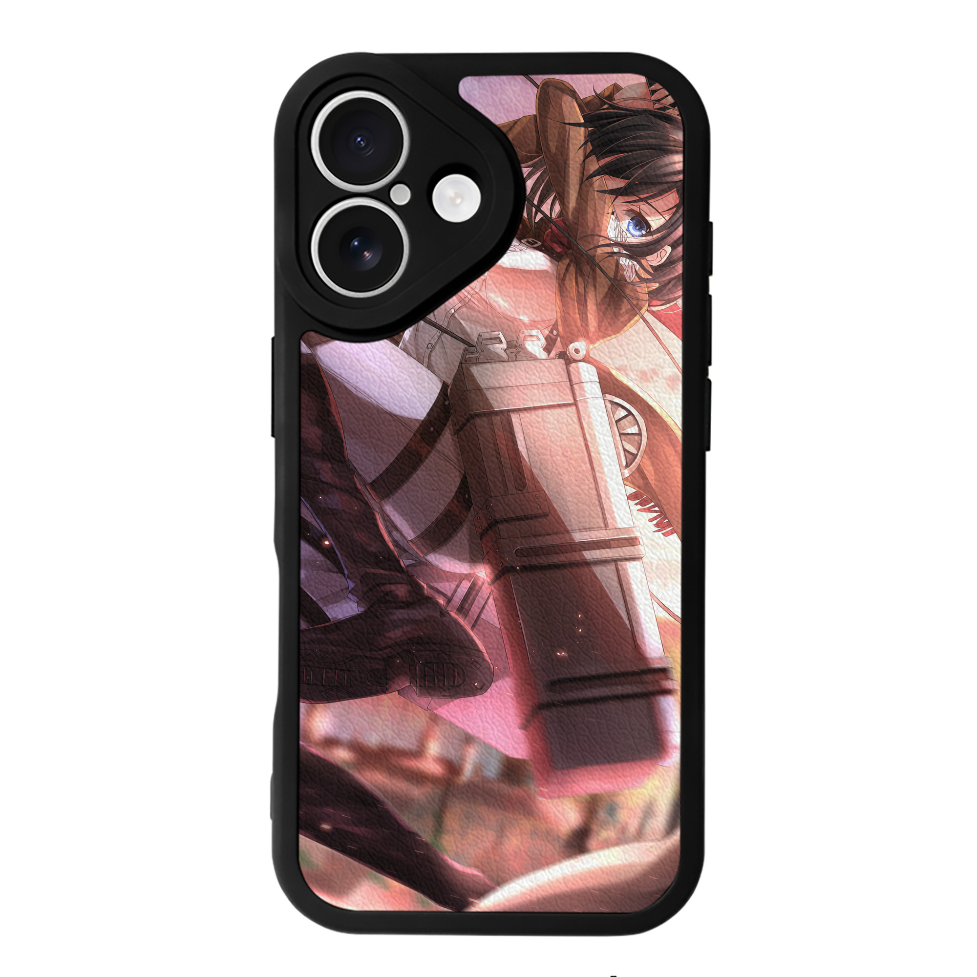 （画像用） 進撃の巨人 Attack on Titan 【iPhone 16シリーズ対応】シリコンスマホケース（レザー調） 材質：シリコン